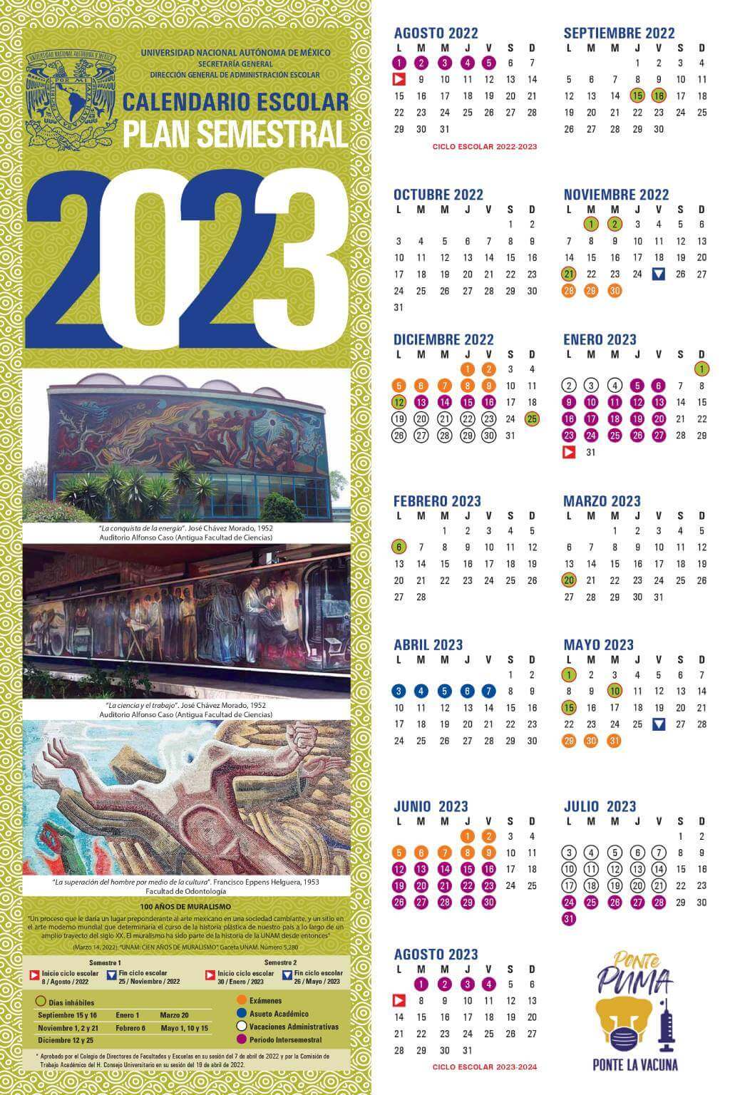 Calendarios Escolares Unam 6781